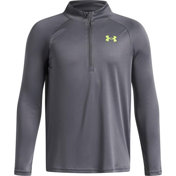 Under Armour Boys Grey Tech™ 2.0 ½ Zip  in Size 7 - 8 Years, Sports Direct