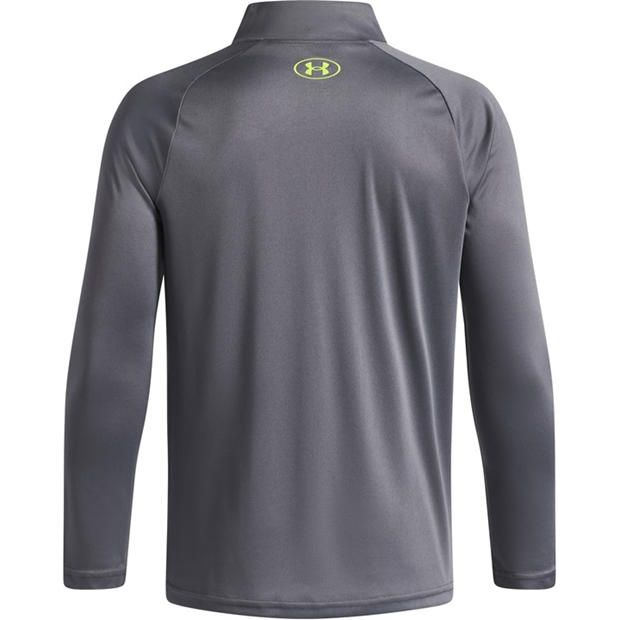 Gray / Green - Under Armour - Tech™ 2.0 ½ Zip Juniors