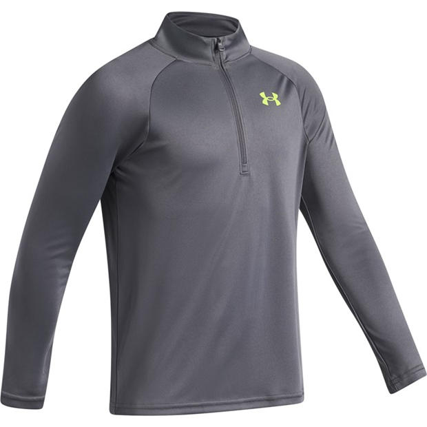 Gray / Green - Under Armour - Tech™ 2.0 ½ Zip Juniors