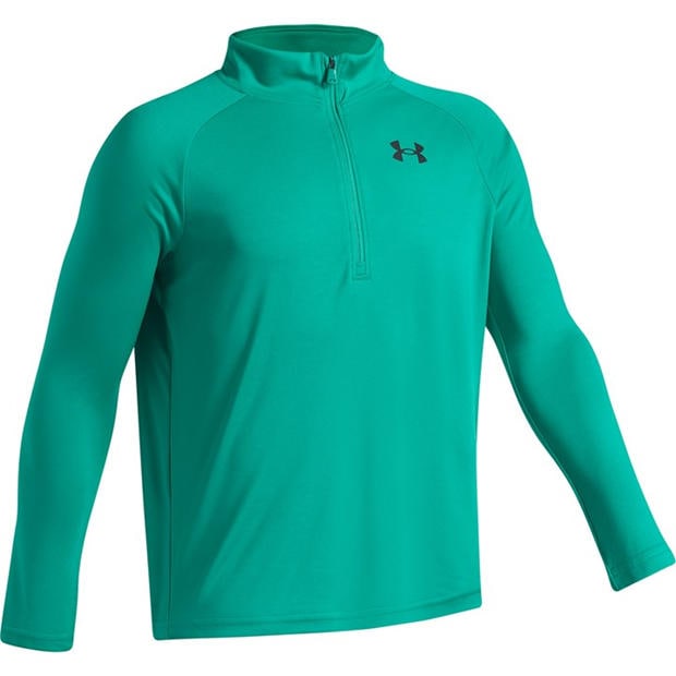 Green / Black - Under Armour - Tech™ 2.0 ½ Zip Juniors