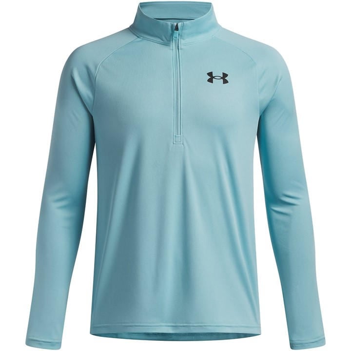 Under Armour Boys Blue Tech™ 2.0 ½ Zip  in Size 13 - 14 Years, Sports Direct