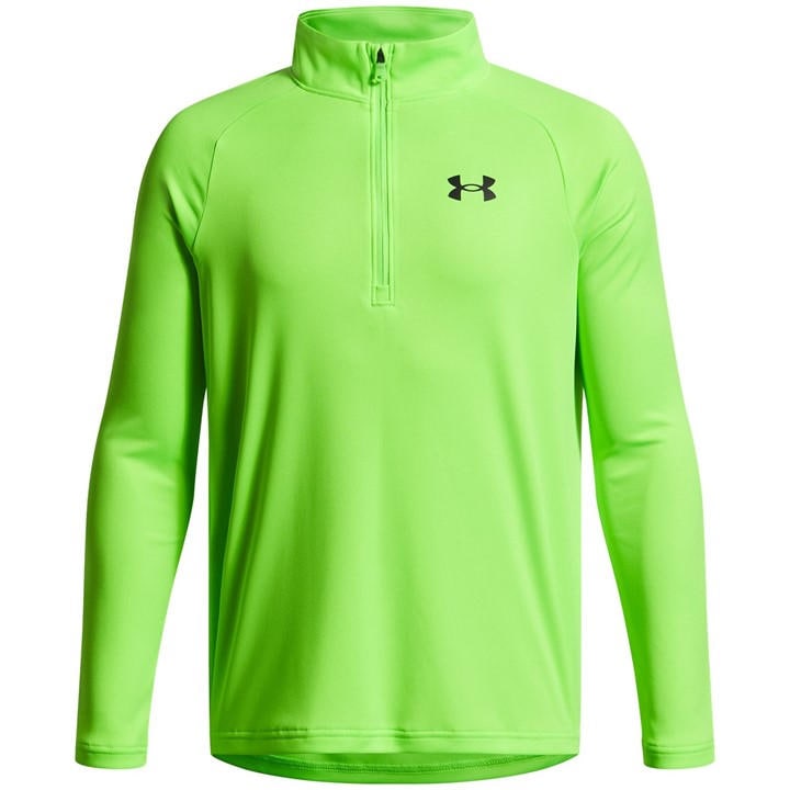 Under Armour Boys Green Tech™ 2.0 ½ Zip  in Size 9 - 10 Years, Sports Direct