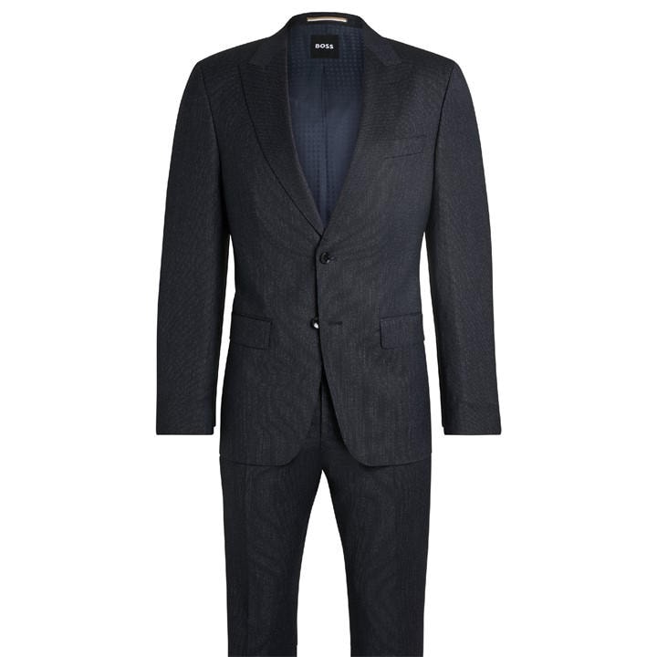 Boss Men' Blue H Huge Peak Suit in Size S, Sports Direct