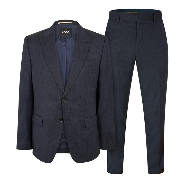Boss Men's Blue H Huge Peak Suit in Size L, Sports Direct