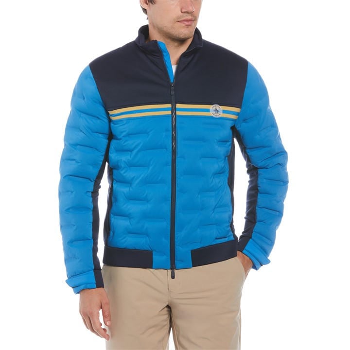 Original Penguin Men's Black Golf Insulated Performance Tennis Jacket in Size M, Sports Direct