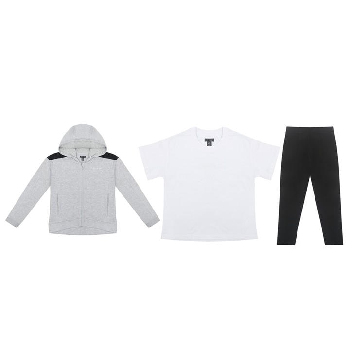 Firetrap Girls Grey  3Pc Jogger Set in Size 11 - 12 Years, Sports Direct