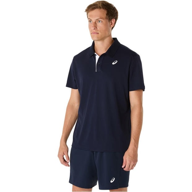 Blue - Asics - Court Polo Shirt Mens