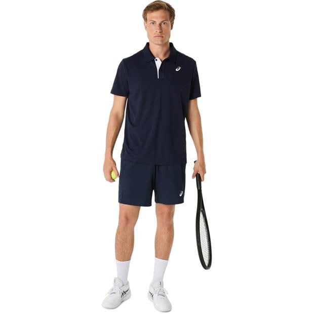 Blue - Asics - Court Polo Shirt Mens