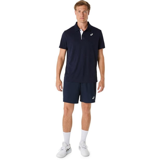Blue - Asics - Court Polo Shirt Mens