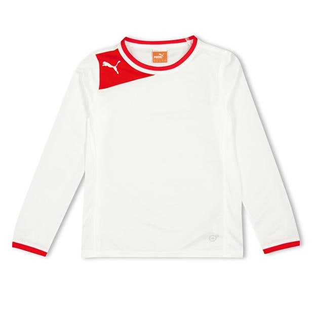White - Puma - (13) Fb Powercat 5.12 Ls Shirt Juniors