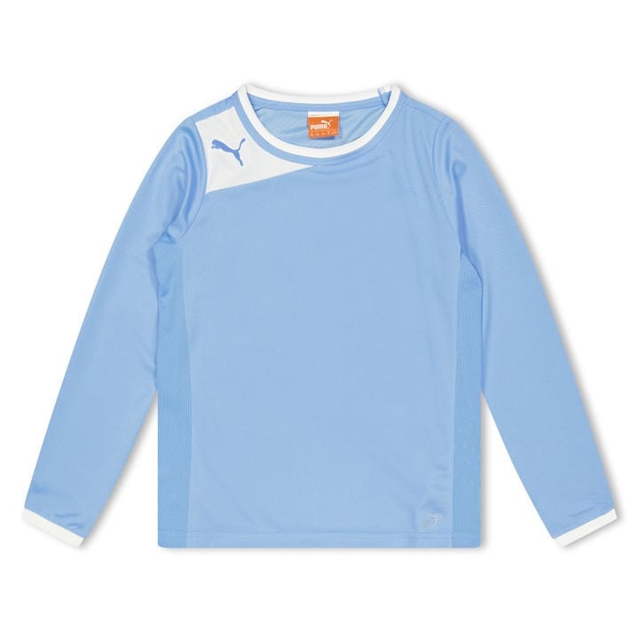 Puma Boys Blue (13) Fb Powercat 5.12 Ls Shirt  in Size 7 - 8 Years, Sports Direct