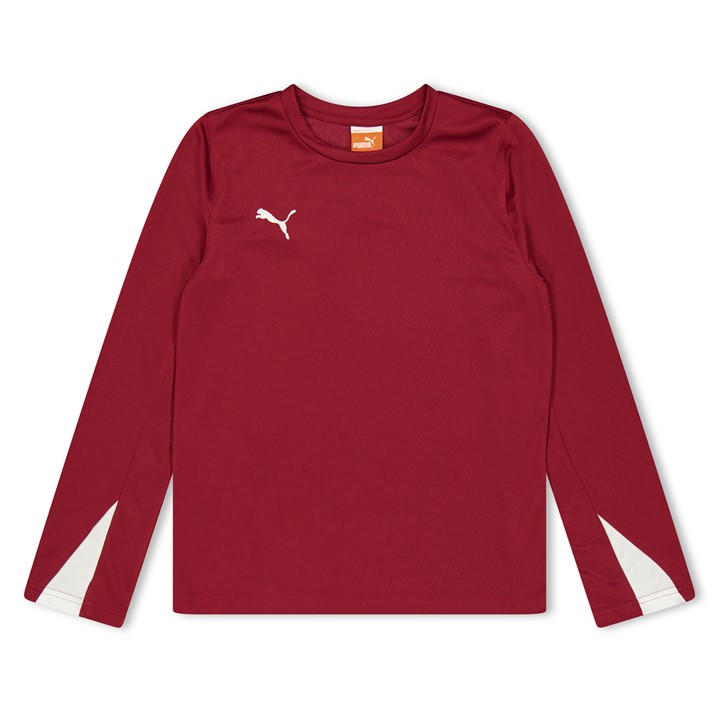 Puma Boys Red (13) Team Ls Shirt  in Size 9 - 10 Years, Sports Direct