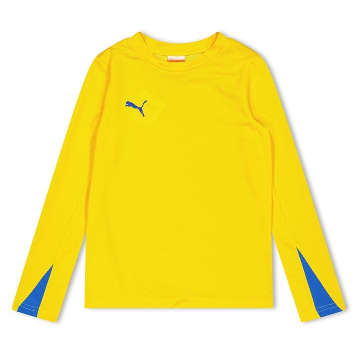 Puma Boys Yellow (13) Team Ls Shirt  in Size 7 - 8 Years, Sports Direct
