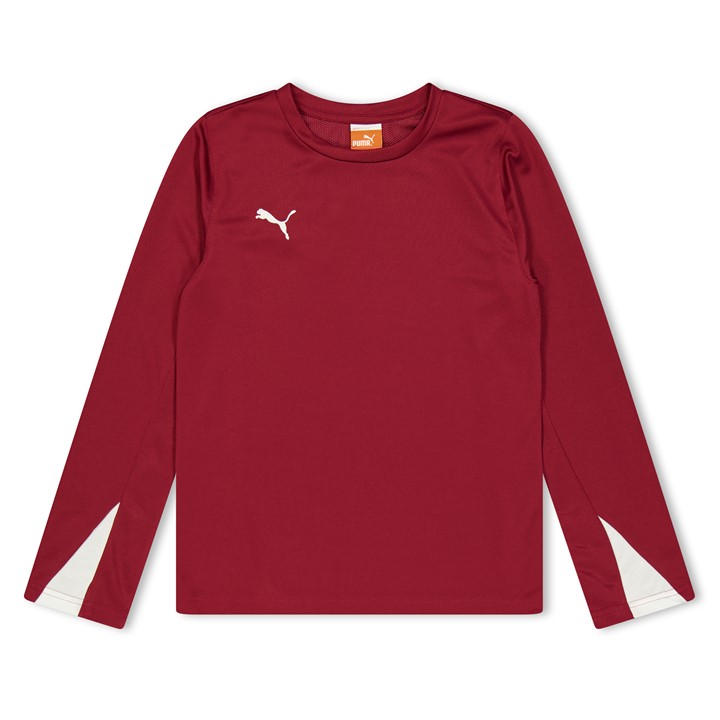 Puma  Kids Red ' Team Long Sleeve Performance Gym Top in Size 11 - 12 Years, Sports Direct