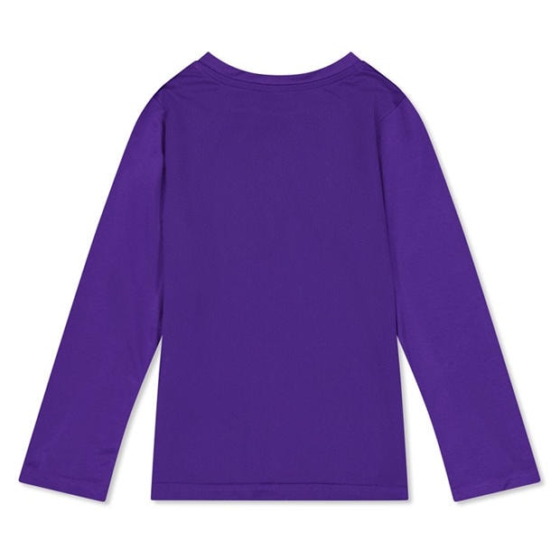 Purple - Puma - Unisex Kids' Team Long Sleeve Performance Gym Top