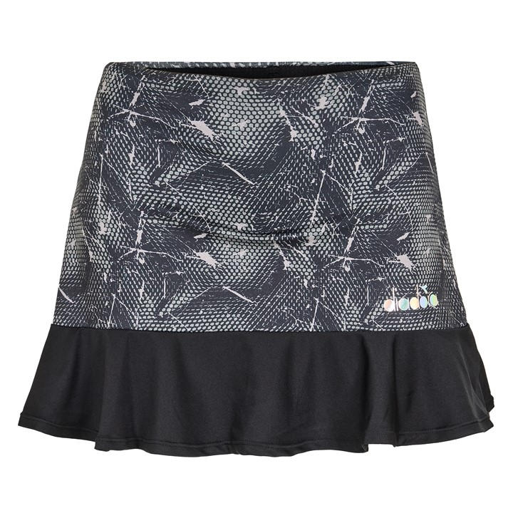 Diadora Women's Black Easy Scratch Performance Tennis Skirt in Size 8, Sports Direct