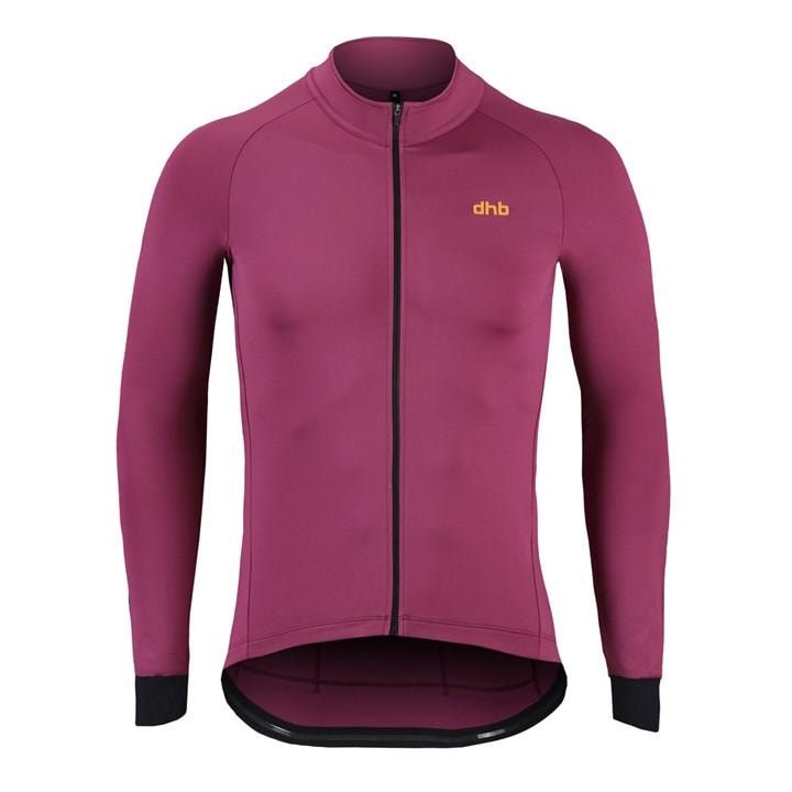 Dhb Men's Red Aeron Mid Long Sleeve Jersey in Size L, Sports Direct