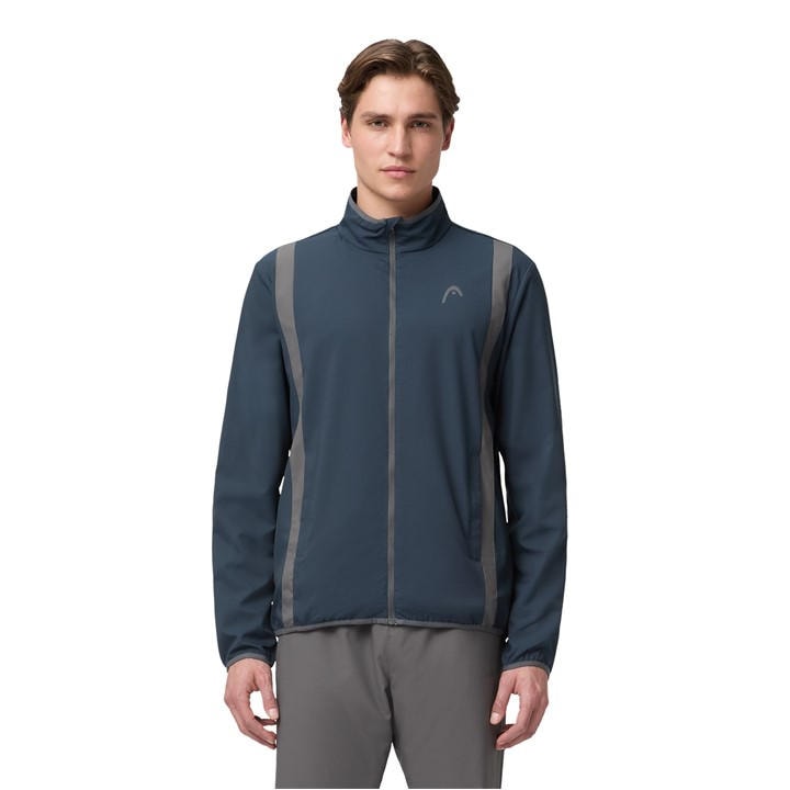 Head Men's Blue Club 25 Moisture-Wicking Performance Tennis Jacket in Size XL, Sports Direct