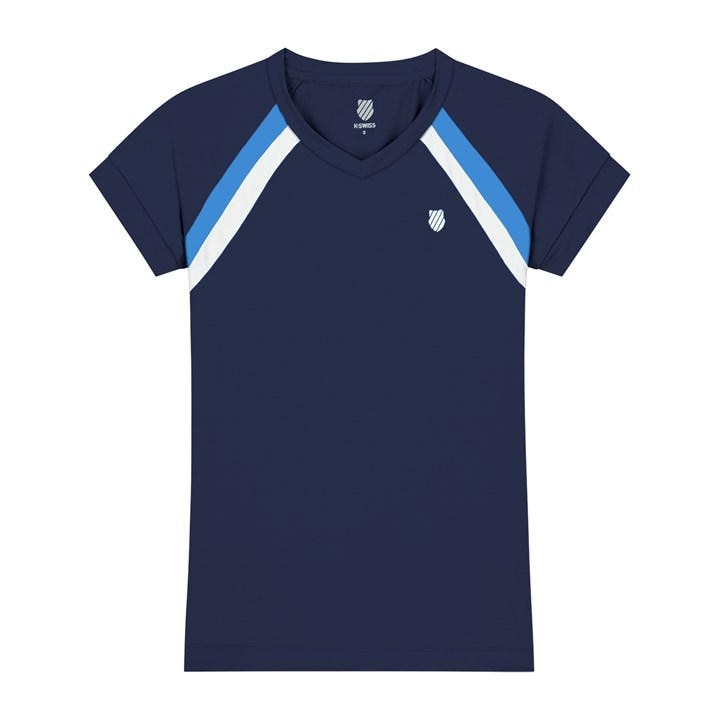 K Swiss Women's Blue Core Training Top in Size 12, Sports Direct