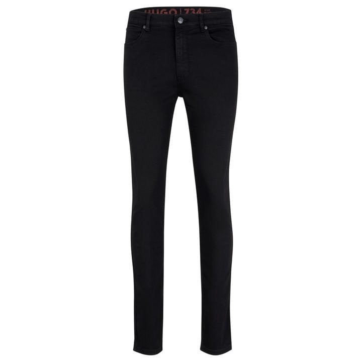 Hugo Men's Black 734 Extra Slim Fit Jeans in Size 32 L, Sports Direct