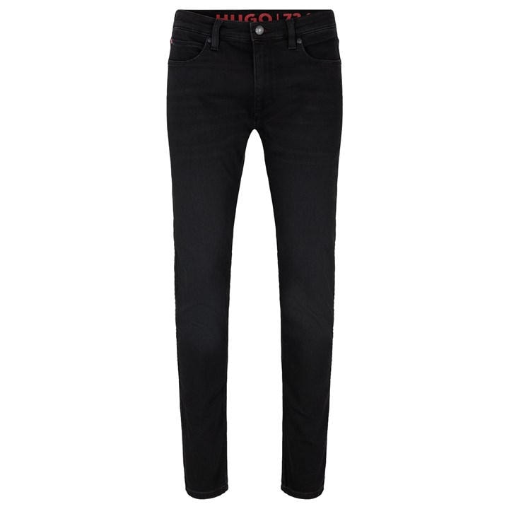 Hugo Men's Black 734 Extra Slim Fit Jeans in Size 36 L, Sports Direct