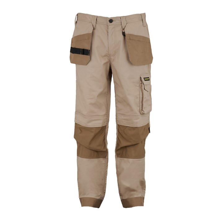 Dunlop Men's Beige On Site Work Trousers in Size XS, Sports Direct