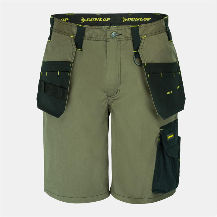 Dunlop Men' Green On-Site Shorts in Size S, Sports Direct