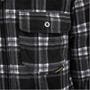 Black - Dunlop - Full Zip Checked Hoodie Mens
