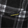 Black - Dunlop - Full Zip Checked Hoodie Mens