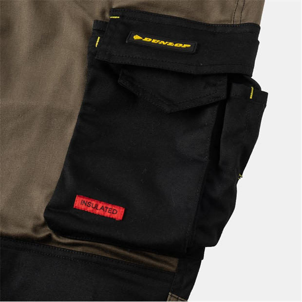 Khaki - Dunlop - On Site Insualted Workwear Trousers