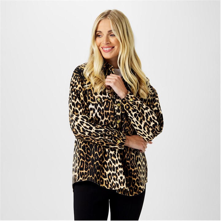 Biba Women's  Denim Shirt in Size 8, Sports Direct