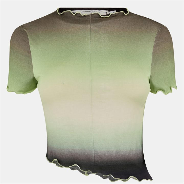 Jack Wills Women's Green Asymmetric Top in Size 12, Sports Direct