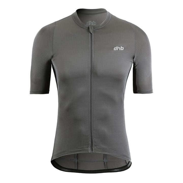 Dhb Men's Grey Aeron Short Sleeve Jersey 3.0 Large
