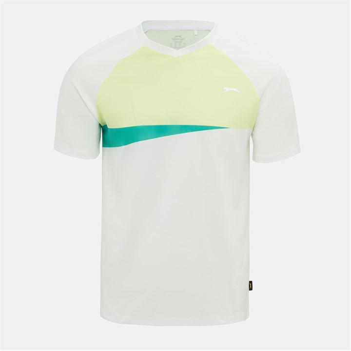 Slazenger Men' White Tennis T Shirt in Size S, Sports Direct