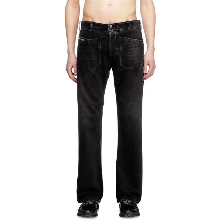 Diesel Men's Black Tapered Jeans in Size 32 R, Sports Direct