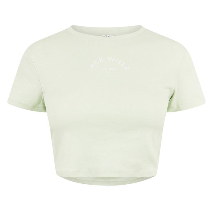 Jack Wills Women's  Cropped Baby Tee in Size 12, Sports Direct