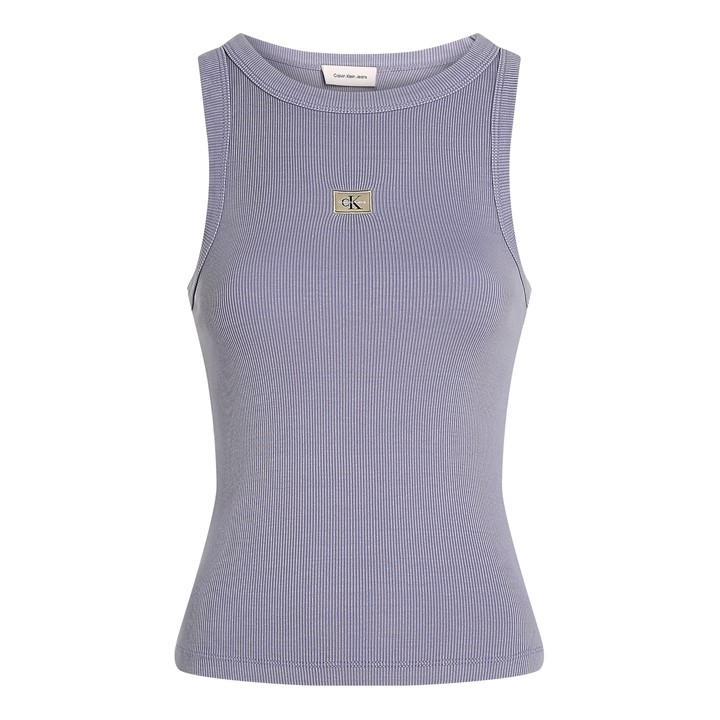 Calvin Klein Jeans Women's Purple Washed Woven Rib Cami Top in Size 14, Sports Direct