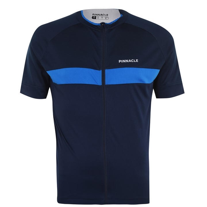Pinnacle Men's Blue Race Short Sleeve Cycling Top in Size M, Sports Direct
