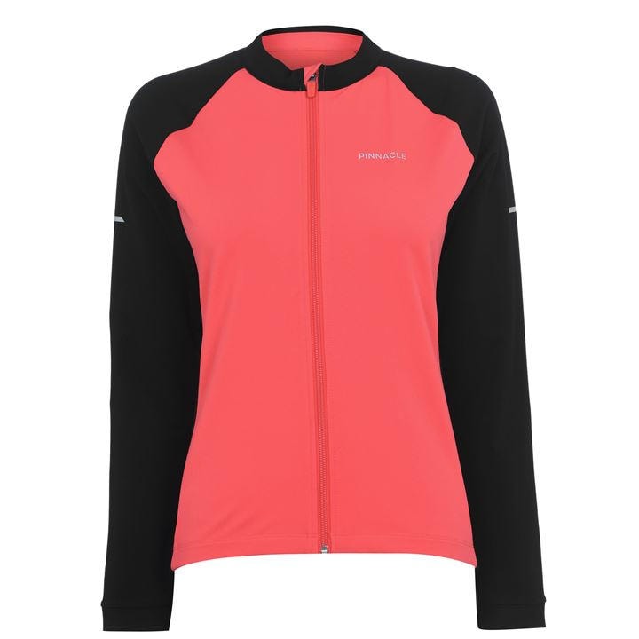 Pinnacle Women's Orange Thermal Long Sleeve Cycling Jersey in Size 10, Sports Direct