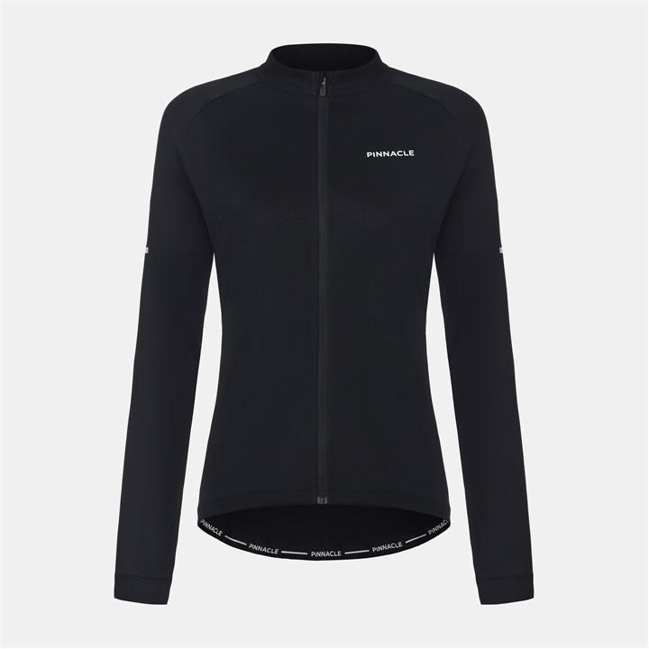 Pinnacle Women's Black Long Sleeve Cycling Jersey in Size 16, Sports Direct