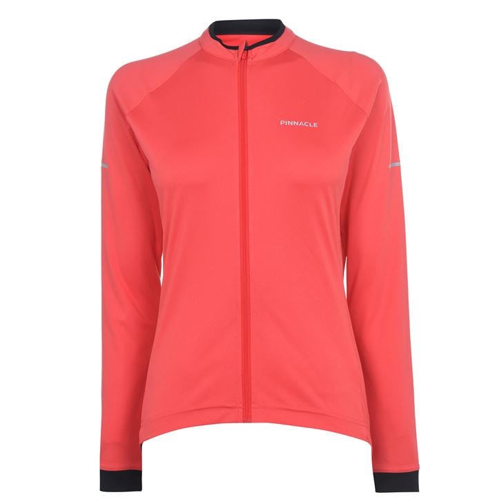 Pinnacle Women's Pink Long Sleeve Cycling Jersey in Size 16, Sports Direct