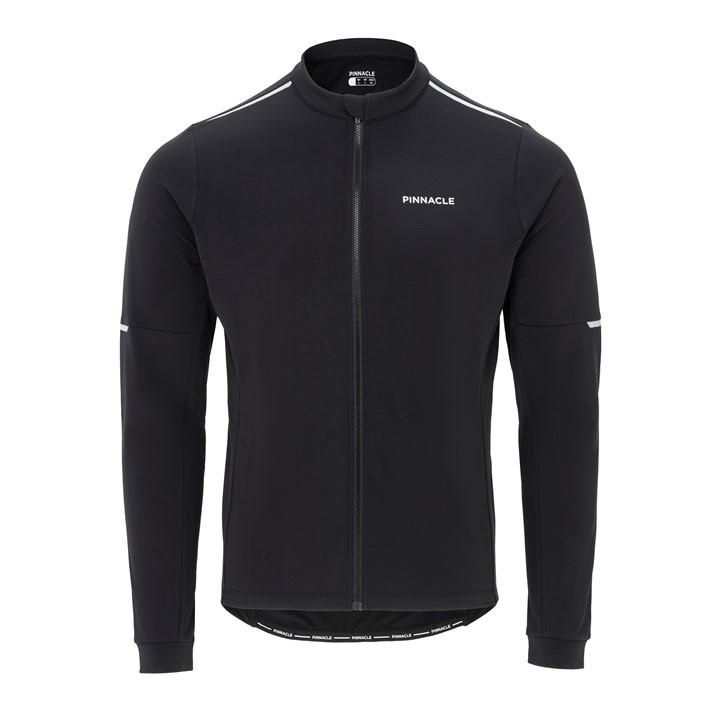 Pinnacle Men's Black Thermal Long Sleeve Cycling Jersey in Size 2XL, Sports Direct