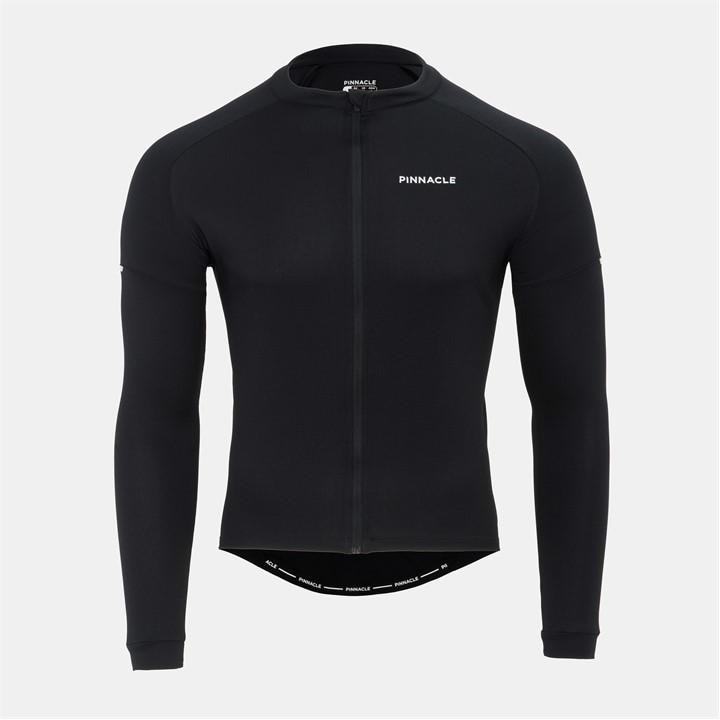Pinnacle  Black Long Sleeve Cycling Jersey Mens in Size S, Sports Direct