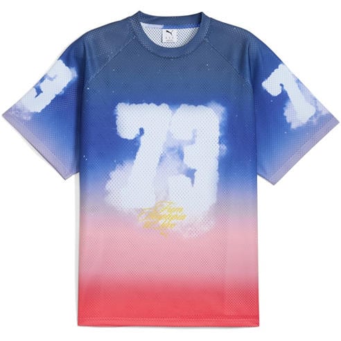 Puma - Men's Hooptopia Sunset Hoops Jersey Short Sleeve Performance T-Shirt