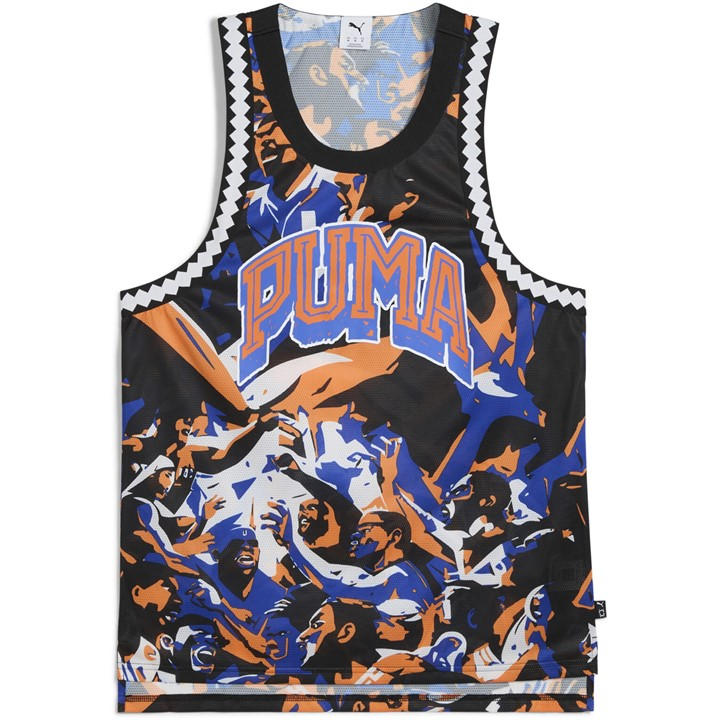 Puma Men' Blue Performance Basketball Jersey in Size S, Sports Direct