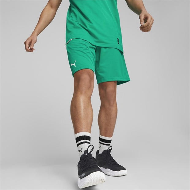 Pepper Green - Puma - Men's Hoops Team Practice Basketball Shorts