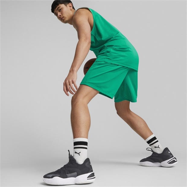 Pepper Green - Puma - Men's Hoops Team Practice Basketball Shorts