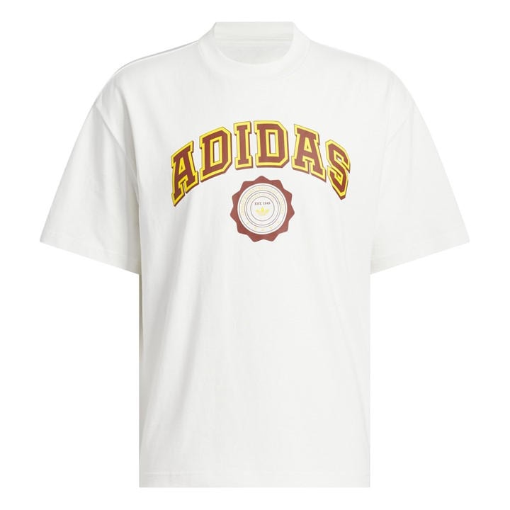 Adidas Men's White Gfx Tee Short Sleeve Performance T-Shirt in Size M, Sports Direct