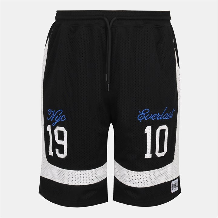 Everlast Men's Black Knee Length Open Pockets Basketball Shorts in Size 2XL, Sports Direct