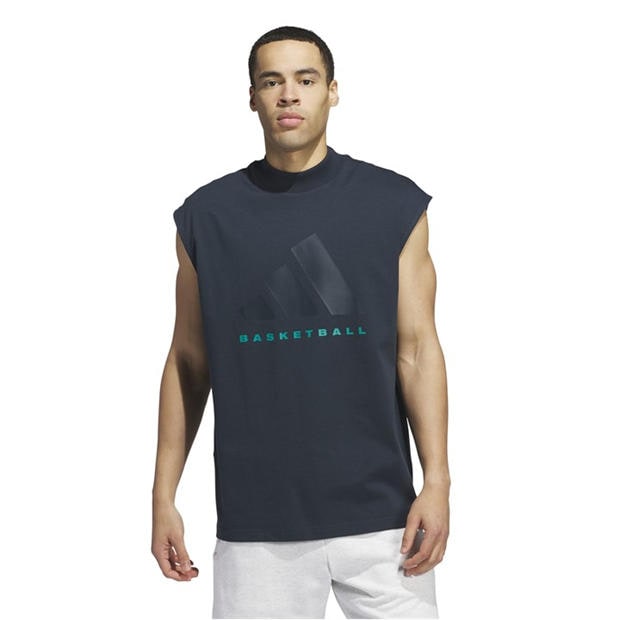Морска синьо - adidas - Men's Short Sleeve Performance T-Shirt